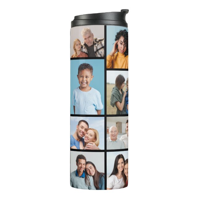 Create Your Own 15 Photo Collage Thermal Tumbler (Rotated Left)