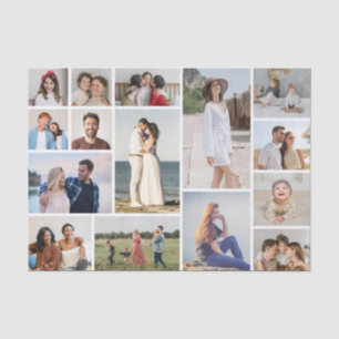Create Your Own 15 Photo Collage Tissue Paper