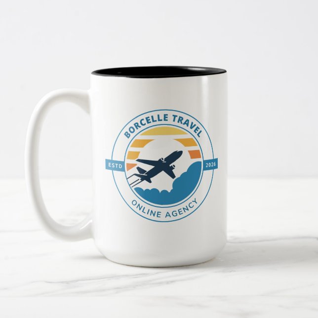 Create Your Own 15oz Two Tone Coffee Mug (Left)