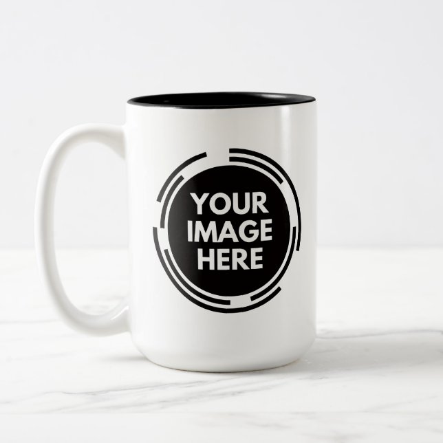 Create Your Own 15oz Two Tone Coffee Mug (Left)