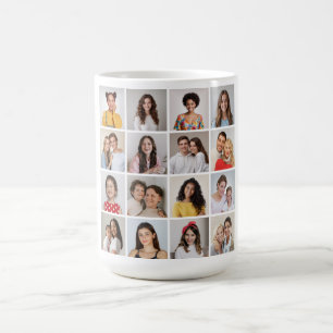 Create Your Own 16 Photo Collage Coffee Mug