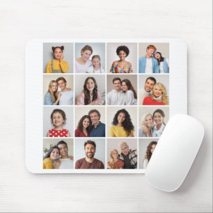 Create Your Own 16 Photo Collage Mouse Pad