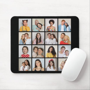 Create Your Own 16 Photo Collage Mouse Pad