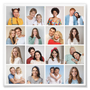 Create Your Own 16 Photo Collage Photo Enlargement Print