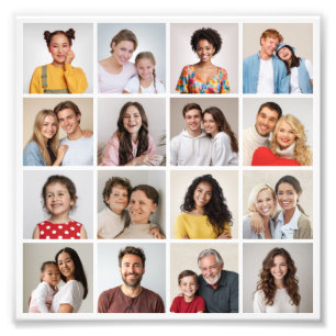 Create Your Own 16 Photo Collage Photo Enlargement Print