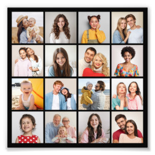 Create Your Own 16 Photo Collage Photo Enlargement Print
