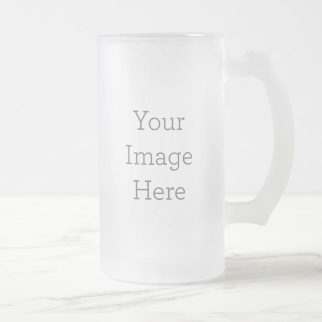 Frosted Glass Mug, 473 ml (Right)