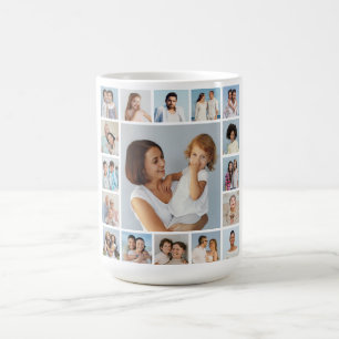 Create Your Own 17 Photo Collage Coffee Mug
