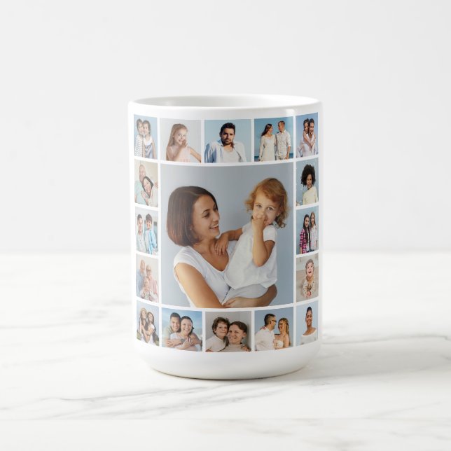 Create Your Own 17 Photo Collage  Coffee Mug (Center)