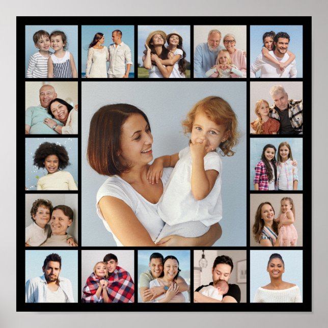 Create Your Own 17 Photo Collage  Poster (Front)
