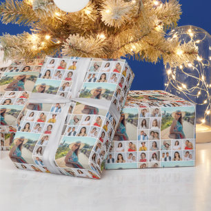 Create Your Own 17 Photo Collage Wrapping Paper