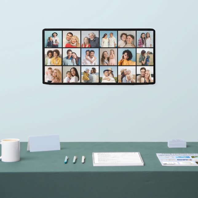 Create Your Own 18 Photo Collage  Banner (Tradeshow)