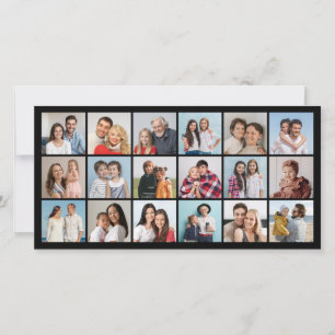 Create Your Own 18 Photo Collage Greeting Card