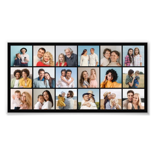 Create Your Own 18 Photo Collage Photo Enlargement (Front)