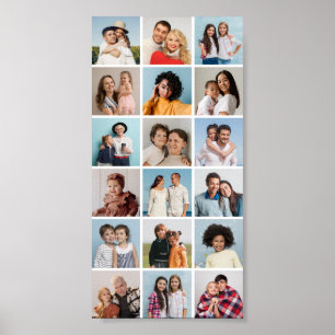 Create Your Own 18 Photo Collage Poster