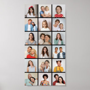 Create Your Own 18 Photo Collage Poster
