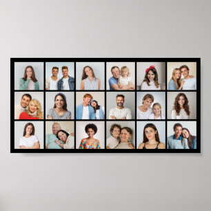 Create Your Own 18 Photo Collage Poster
