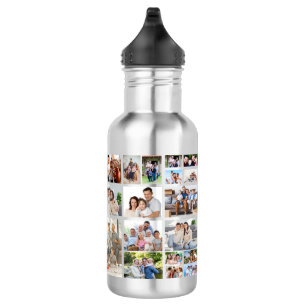 Create Your Own 19 Photo Collage  532 Ml Water Bottle
