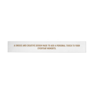 Create Your Own 1" x 7.25" Return Address Labels
