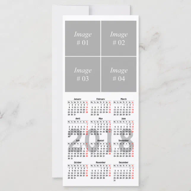 Create your own 2018 calendar Rack Card | Zazzle