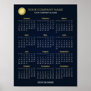 Create Your Own 2024 Company Calendar Poster