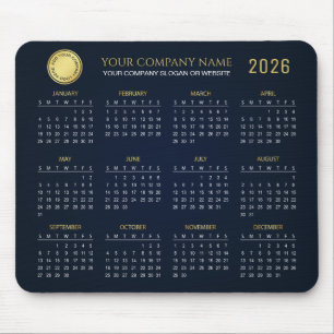Create Your Own 2026 Company Calendar    Mouse Pad