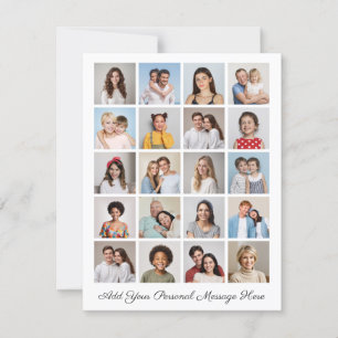 Create Your Own 20 Photo Collage Add Your Greeting Card