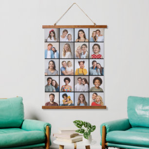 Create Your Own 20 Photo Collage Hanging Tapestry