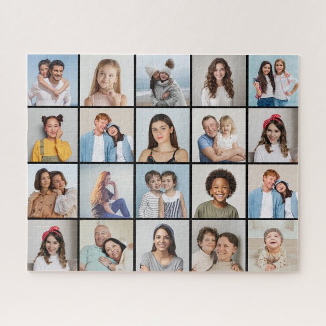 Create Your Own 20 Photo Collage Jigsaw Puzzle (Horizontal)