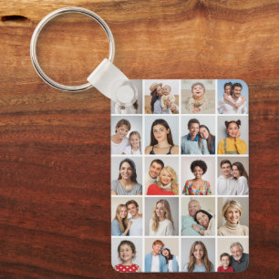Create Your Own 20 Photo Collage Key Ring
