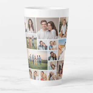 Create Your Own 20 Photo Collage  Latte Mug
