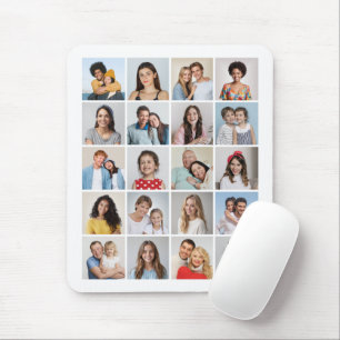Create Your Own 20 Photo Collage Mouse Pad
