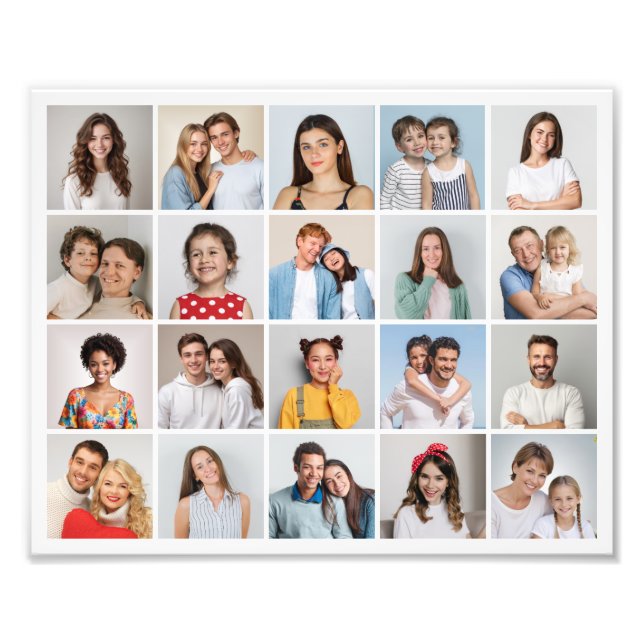 Create Your Own 20 Photo Collage Photo Enlargement (Front)