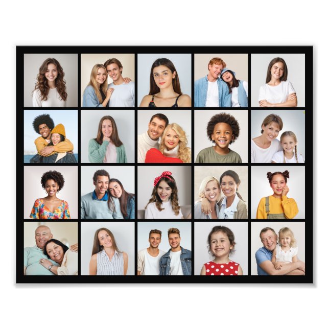 Create Your Own 20 Photo Collage Photo Enlargement Print (Front)