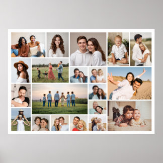 Create Your Own 20 Photo Collage  Poster