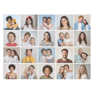 Create Your Own 20 Photo Collage Tablecloth
