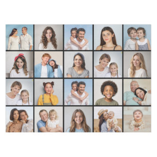 Create Your Own 20 Photo Collage Tablecloth