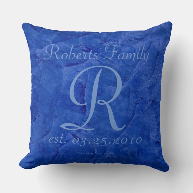 Create Your Own 20 x 20 Blue Decorative Cushion (Front)