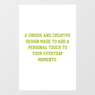 Create Your Own 20" x 30" Rectangular Window Cling
