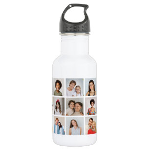 Create Your Own 21 Photo Collage 532 Ml Water Bottle