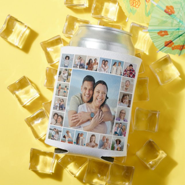 Create Your Own 21 Photo Collage Can Cooler (In Situ Summer)