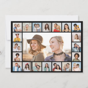 Create Your Own 21 Photo Collage Editable Colour Card