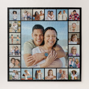 Create Your Own 21 Photo Collage Jigsaw Puzzle