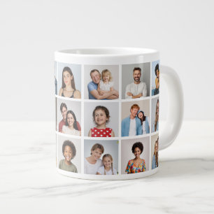 Create Your Own 21 Photo Collage  Large Coffee Mug