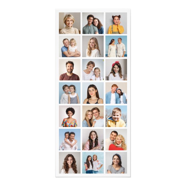 Create Your Own 21 Photo Collage (Pack of 25) Rack Card (Front)