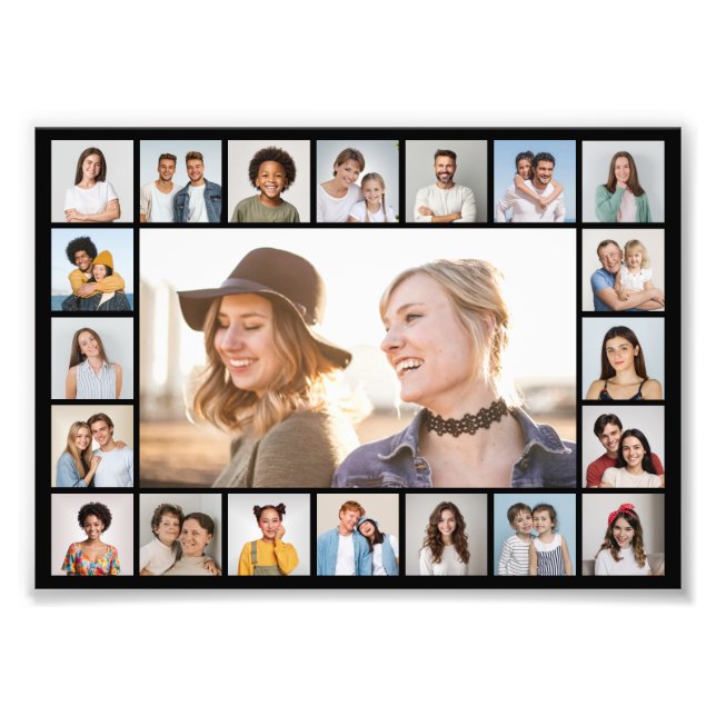 Create Your Own 21 Photo Collage Photo Enlargement (Front)