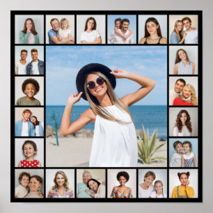 Create Your Own 21 Photo Collage Poster