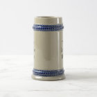 Create Your Own 22oz Grey and Blue Beer Stein