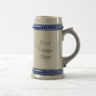 Create Your Own 22oz Grey and Blue Beer Stein