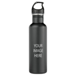 Create Your Own 24 oz Matte Black Water Bottle